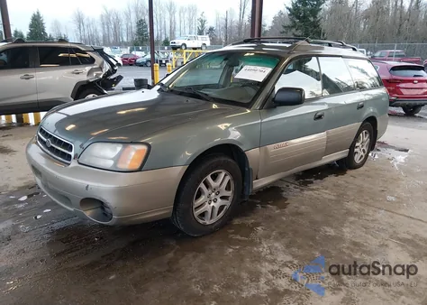 2000 Subaru Outback z USA, uszkodzony, nr VIN 4S3BH6655Y7640828